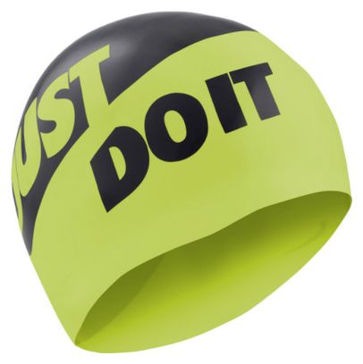 Nike Swim Slogan Silicone Swim Cap Yellow/Black