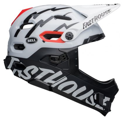 Bell Super DH Mips Helmet with Detachable Chin Strap White Black