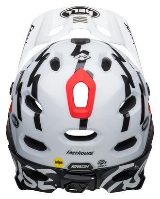 Casque avec Mentonnière Amovible Bell Super DH Mips Blanc Noir