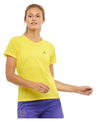 Salomon Cross Rebel Yellow Women's short sleeve jersey