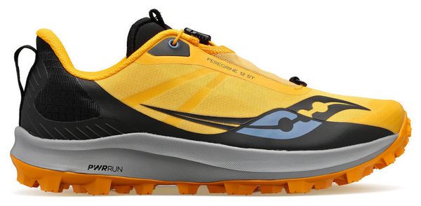 Saucony Peregrine 12 ST Yellow Black Women's Trail Shoes