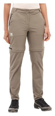 Pantalones convertibles Millet Ubic Stretch Zip Off beige para mujer