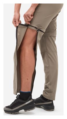 Pantalones convertibles Millet Ubic Stretch Zip Off beige para mujer