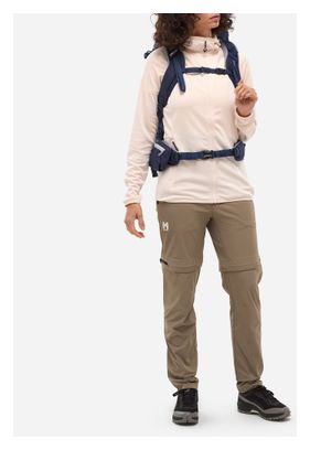 Pantalones convertibles Millet Ubic Stretch Zip Off beige para mujer