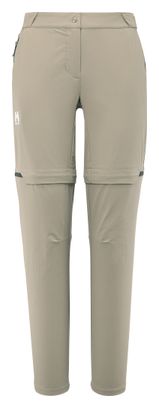 Pantalones convertibles Millet Ubic Stretch Zip Off beige para mujer
