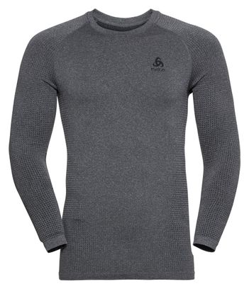 Odlo Performance Warm Eco Long Sleeve Jersey Grey Black