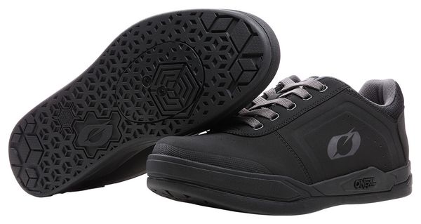 Pair of O&#39;Neal PINNED SPD V.22 MTB Shoes Black / Gray