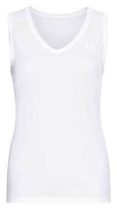Camiseta sin mangas Odlo Active F-Dry Light Eco para mujer blanca