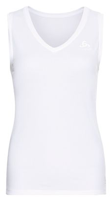 Camiseta sin mangas Odlo Active F-Dry Light Eco para mujer blanca