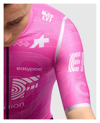 Assos Mille GT S11 Evo Team EF Pro Cycling Short Sleeve Jersey Pink Men's