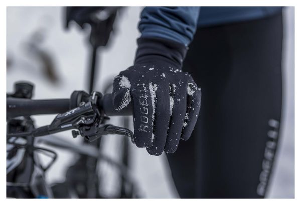 Gants Velo Long De Hiver Rogelli Neoflex - Unisexe - Noir