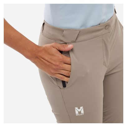 Pantaloni a tre quarti Millet Ubic Stretch beige da donna