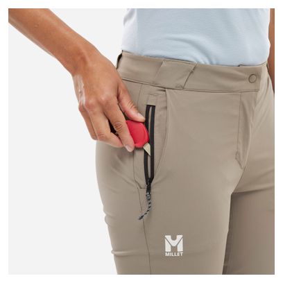 Pantaloni a tre quarti Millet Ubic Stretch beige da donna