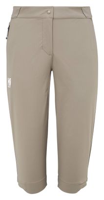 Pantaloni a tre quarti Millet Ubic Stretch beige da donna