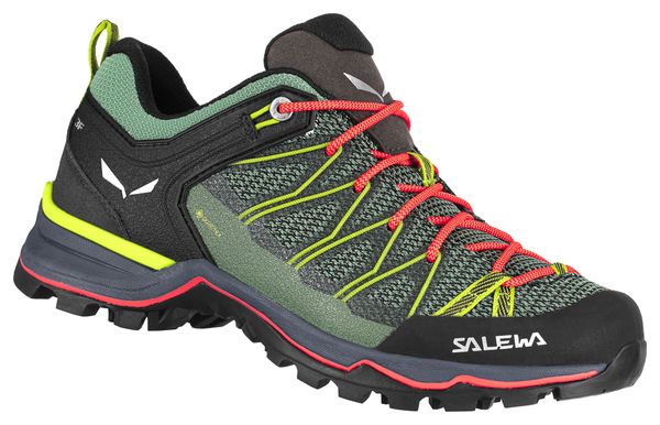 Chaussures de Randonnée Femme Salewa Mountain Trainer Lite Gore-Tex Vert/Corail