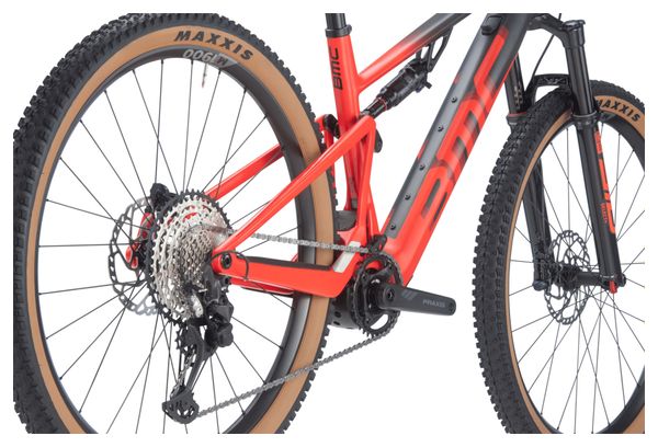 BMC Fourstroke AMP LT Two Electric Full Suspension MTB Shimano Deore XT 12S 360 Wh 29'' Carbon Grey Red 2023