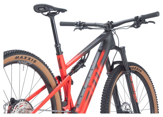 BMC Fourstroke AMP LT Two Electric Full Suspension MTB Shimano Deore XT 12S 360 Wh 29'' Carbon Grau Rot 2023
