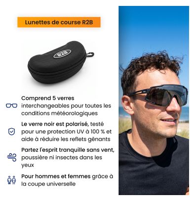 Lunettes de sport avec 5 verres interchangeables - lunette running
