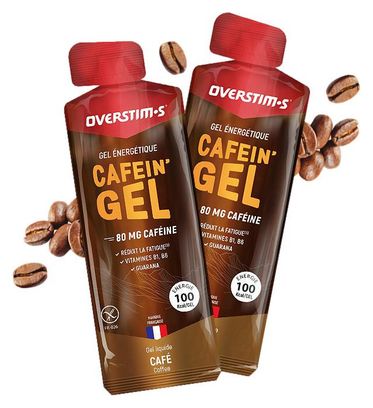 Gel Énergétique Overstims Cafein Café unitaire 32g