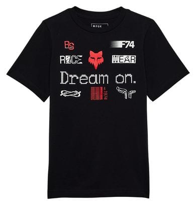 T-Shirt Manches Courtes Enfant Fox Race Spec Dream Noir