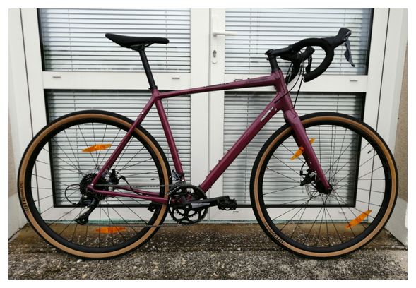 Gravel Bike Cannondale Topstone 3 Shimano Sora 9V 700 mm Mauve Rouge Cherry 2021