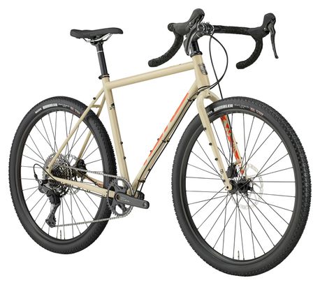 Kona Rove DL Gravelbike aus Stahl, Sram Rival 11-fach, 650 mm, beige