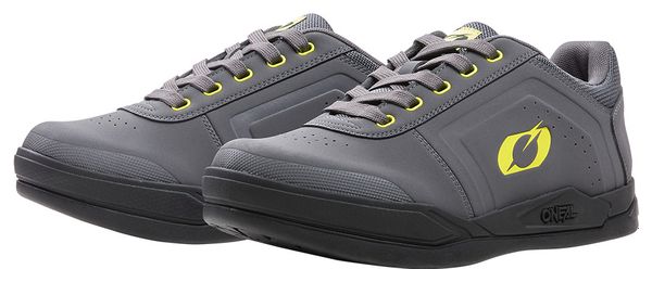Pair of O&#39;Neal PINNED SPD V.22 Gray / Yellow MTB Shoes