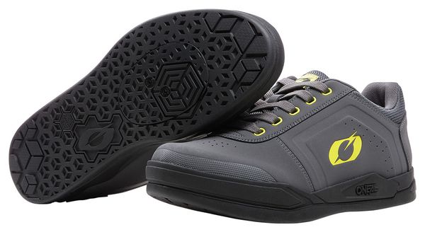 Paar O&#39;Neal PINNED SPD V.22 Grau / Gelb MTB Schuhe