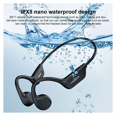 Langsdom  écouteurs à conduction osseuse étanches Bluetooth