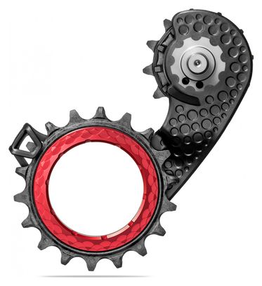 AbsoluteBlack Hollowcage Screed for Shimano Dura Ace 9250 12 S Red