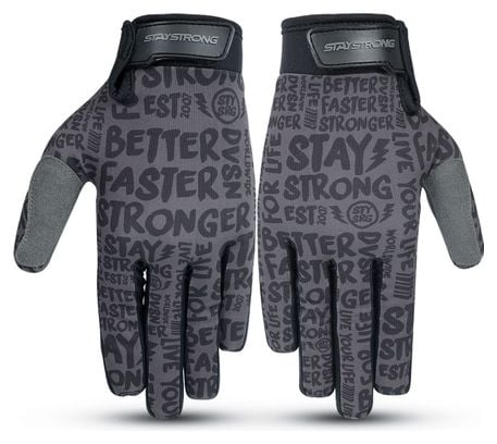 Gants Stay Strong Sketch Enfant Noir/Noir T.XL