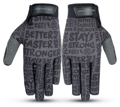 Gants Stay Strong Sketch Enfant Noir/Noir T.XL