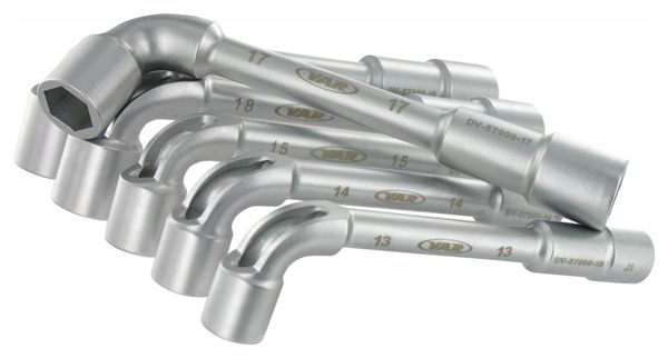 VAR Set of 6 Angled Open Socket Wrenches