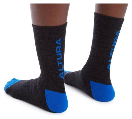 Unisex Altura Merino Socken Schwarz/Blau