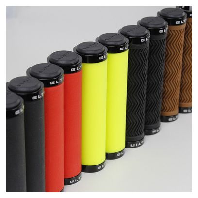 Poignées Eltin Silicone Touch Jaune fluo fermetures Noir
