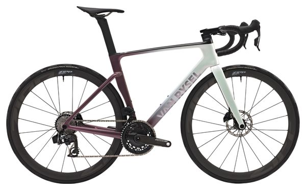 Van Rysel RCR Pro Sram Force AXS 12-Speed Road Bike, 700 mm, White/Lotus Pink
