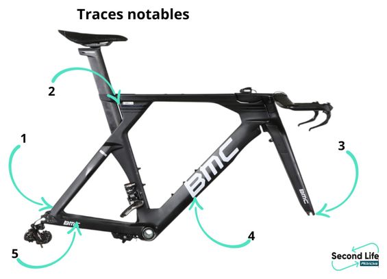 Vélo Team Pro - Kit Cadre / Fourche BMC Timemachine 01 AG2R Campagnolo Super Record EPS 11V Patins 2021 'Felix Gall'