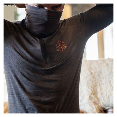 Base-Layer da uomo BV Sport Artic Merino Antracite/Rosso