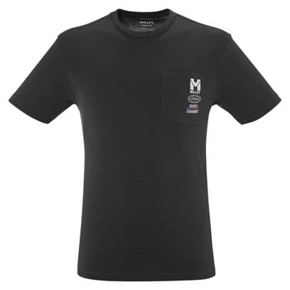 T-shirt Millet Compagnie des guides Chamonix Pocket Noir Homme