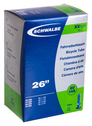 Schwalbe XX Light MTB Tube - 26x1.5/2.1 Schrader