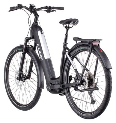 Cube Kathmandu Hybrid EXC 750 Bicicleta eléctrica urbana de fácil acceso Shimano Deore 12S 750 Wh 700 mm Negro 2022