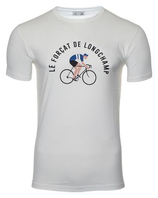 LeBram x Sports d'Époque Forçat de Longchamp T-Shirt Marshmallow White