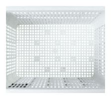 BASIL Caisse À Vélo Caisse Large 40 Litres 34 X 49 X 27 Cm - Blanc
