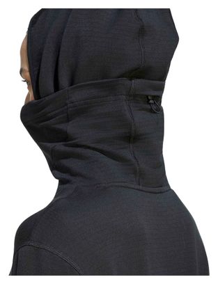 adidas adi365 Essentials Thermoshirt mit Kapuze, schwarz, Damen