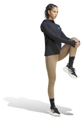 adidas adi365 Essentials Thermoshirt mit Kapuze, schwarz, Damen