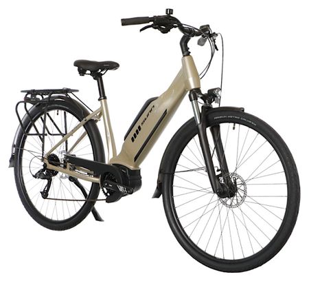 Beursfiets - Sunn Urb Start MicroShift Elektrische Stadsfiets 8V 400 Wh 700 mm Beige 2024