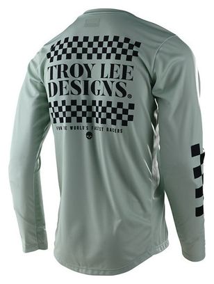 Troy Lee Designs Flowline Green Long Sleeve Jersey