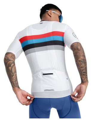 Maillot vélo manches courtes homme Cyclisme M2 Westfalia Blanc
