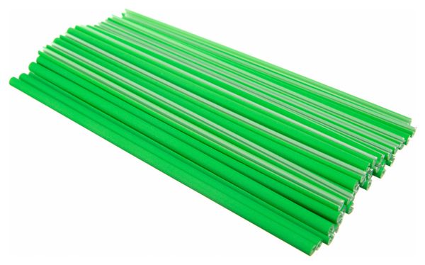 Pack of 36 Reflective Green Superstar Spoke Covers