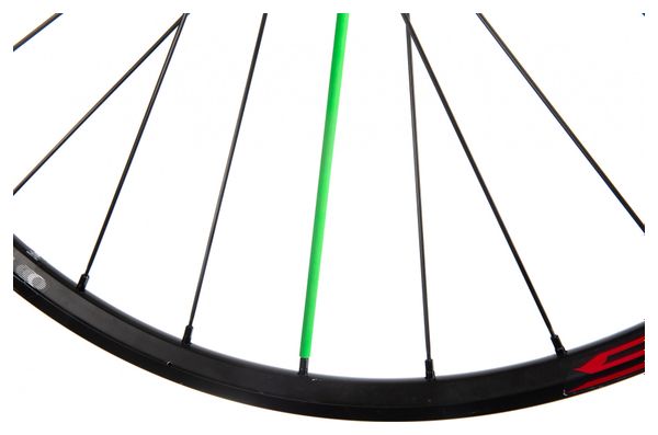 Pack of 36 Reflective Green Superstar Spoke Covers